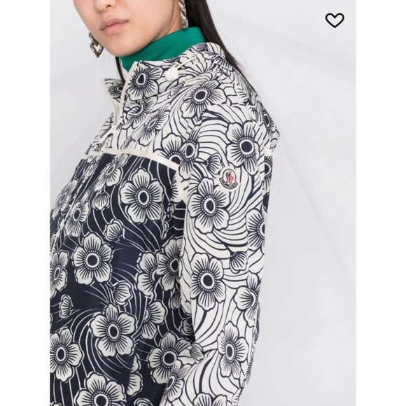 MONCLER Keragan floral-print jacket size M - Picture 5 of 5